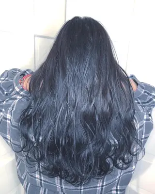 ロング カラー ヘアアレンジ ブリーチダブルカラー 元町三宮/三ノ宮のヘアスタイル