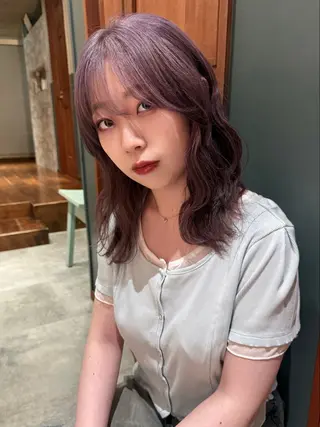 ミディアム カラー mai / linoah˚✧のヘアスタイル