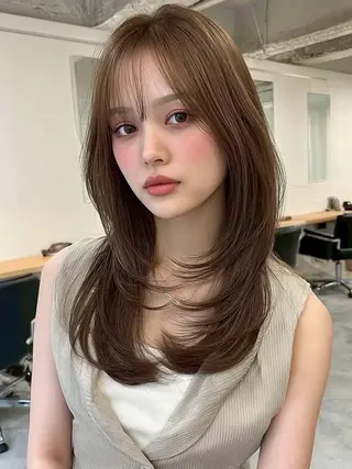 ロング カラー ✂️垢抜け/トレンド レイヤー/韓国/IRのヘアスタイル
