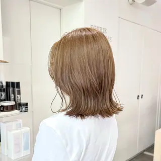 ミディアム カラー 🌷ショートレイヤー ヘッドスパ🌷鈴木のヘアスタイル