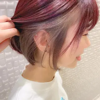 ミディアム カラー 𝒢𝒾𝓇𝓁𝓎 ⑅ 𝓎𝓊𝓀𝒶のヘアスタイル