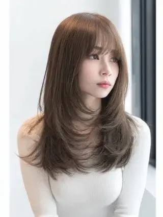 ロング 絶対綺麗な暖色カラー 🎯あります✨増渕✨のヘアスタイル