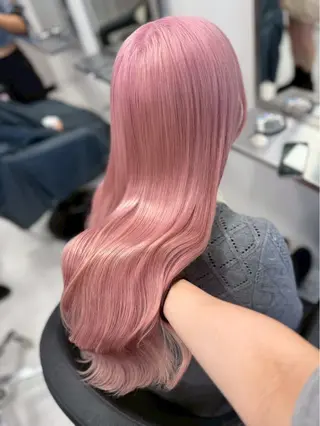 ロング カラー ハイトーンカラー💞 くるみ🎀のヘアスタイル