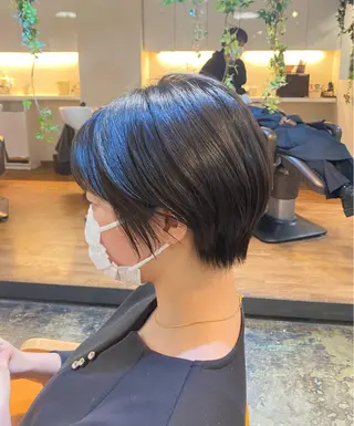 ショート カラー ショート 縮毛矯正 レイヤー🌿FUKUのヘアスタイル