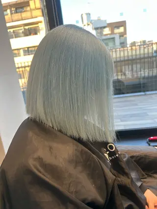 ショート カラー 🫒オリーブ/透け感 レイヤー🌿モエカのヘアスタイル