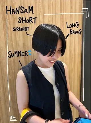 ショート カラー 五十嵐 未悠のヘアスタイル