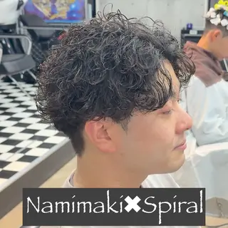 ショート パーマ ヘアアレンジ メンズ MENIN メンズ サロン 望月 涼太のヘアスタイル