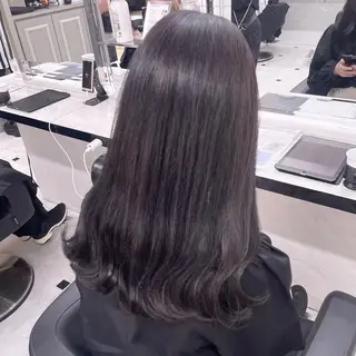 セミロング カラー 💜りさ💜 横浜／透明感️🪽‪のヘアスタイル
