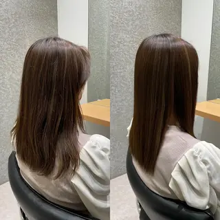 セミロング 髪質改善ヘアケア 艶髪特化/上田のヘアスタイル