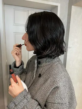 ショート カラー パーマ ナチュラル透明感🌱 小山美樹子のヘアスタイル
