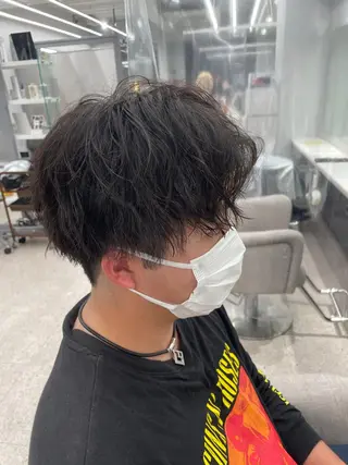 パーマ メンズ 京都河原町 メンズパーマ助川龍哉のヘアスタイル