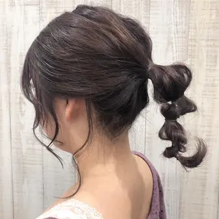 ミディアム 植田 彩のヘアスタイル
