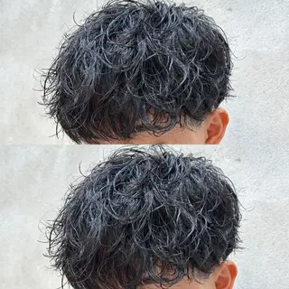 ショート パーマ メンズ 山﨑 結太のヘアスタイル