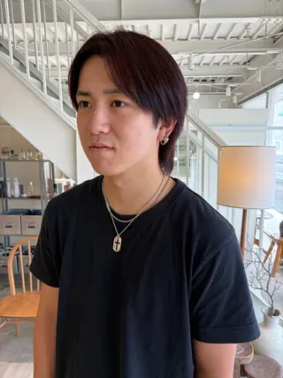 ショート カラー メンズ 周東 芽依のヘアスタイル