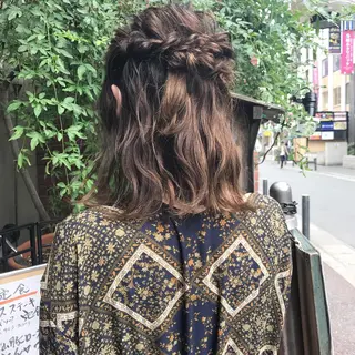ヘアアレンジ クニモトハルナ ボブ/柔らかカラーのヘアスタイル