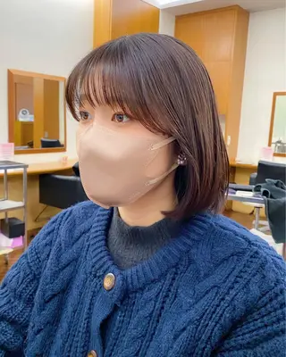 ショート カラー 似合わせレイヤー/ ケアパーマ/高倉のヘアスタイル