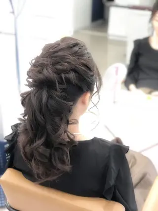 セミロング ヘアセット専門店 佐藤のヘアスタイル