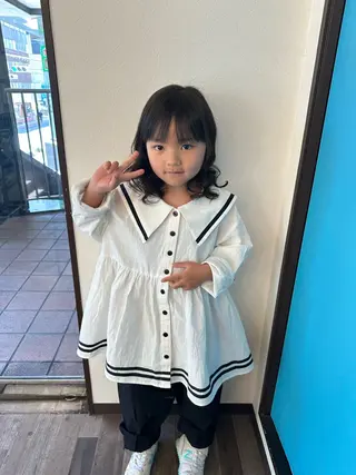 パーマ キッズ 田本 雛のヘアスタイル