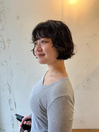 ショート パーマ 鈴木 三保のヘアスタイル