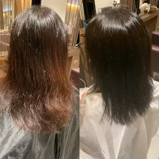 ミディアム 美髪形成!色素改善! 秋田 和輝のヘアスタイル