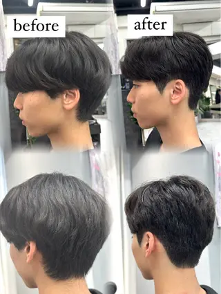 メンズ 可愛い顔周りカット お任せください✨中川のヘアスタイル