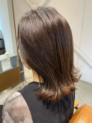 ミディアム 似合わせレイヤー 阿波座/ふじむらのヘアスタイル