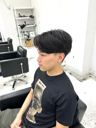 ショート パーマ メンズ 【柏/メンズパーマ 特化】🍏網中勇喜のヘアスタイル
