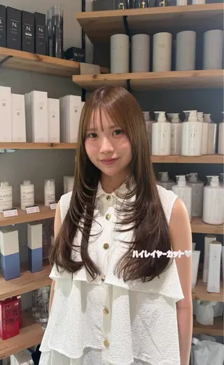 ロング カラー Glimpseあやね 🎀大濠/髪質改善のヘアスタイル