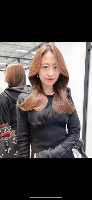 セミロング 韓国レイヤーカット 髪質改善▫️水野有真のヘアスタイル