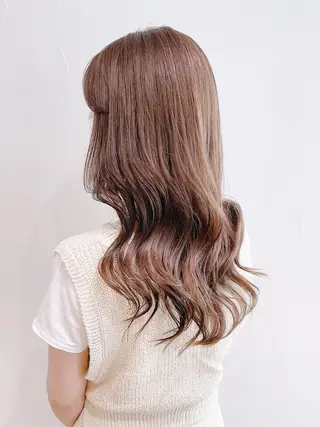 セミロング カラー ヘアアレンジ パーマ ITbyALBUM 松戸のヘアスタイル
