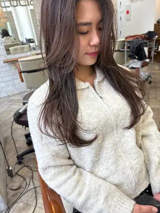 ロング カラー 女性指名人気no.1 尾崎のヘアスタイル