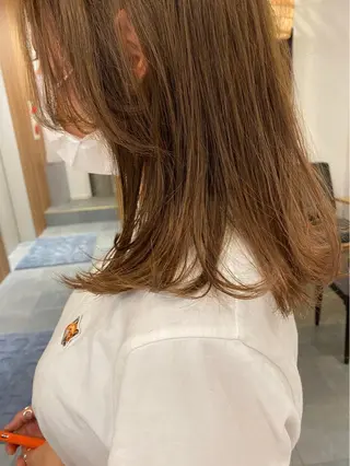 セミロング カラー 門崎未依/レイヤー/ メンズカット🪿🌼のヘアスタイル
