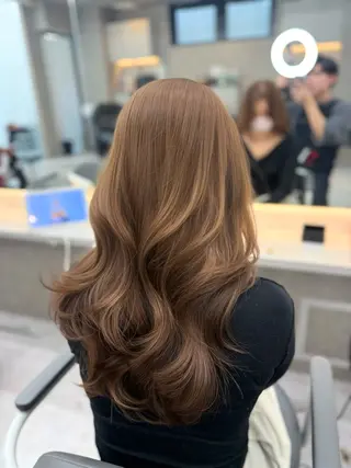 セミロング 髪質改善カラー🦋 レイヤー/ナカネのヘアスタイル