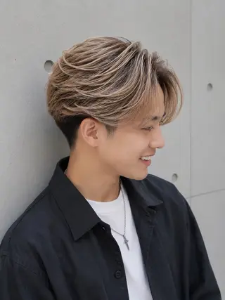 カラー メンズ 宇梶 千愛のヘアスタイル
