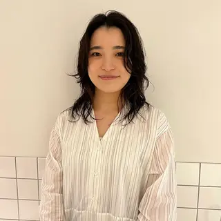 ミディアム パーマ 池田 充のヘアスタイル