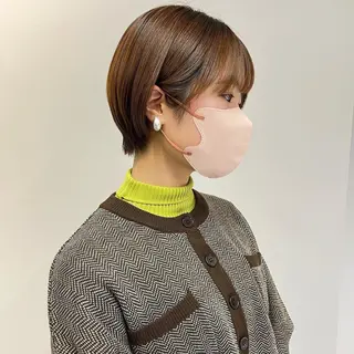 ショート 縮毛矯正 特化アツシのヘアスタイル