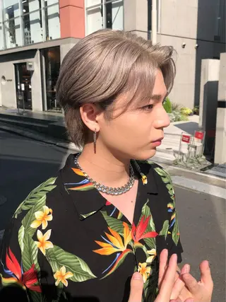ショート カラー パーマ ヘアアレンジ メンズ 💎髪質改善特化💎 RUITOのヘアスタイル