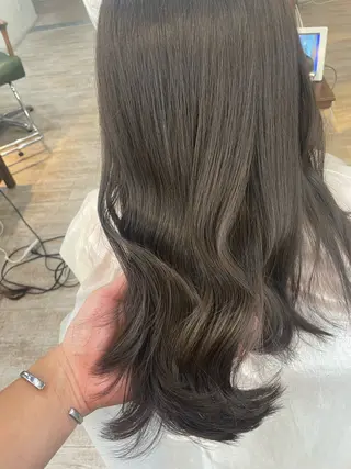 セミロング レイヤー×縮毛矯正 中屋光貴のヘアスタイル