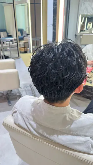 パーマ メンズ パーマモデル募集🌈 森脇帆南のヘアスタイル