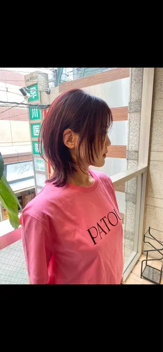ミディアム カラー ウルフカット モデル募集中！ミカのヘアスタイル