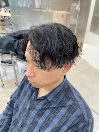 ショート パーマ メンズ SENTA✨メンズ パーマ✨fifth栄のヘアスタイル
