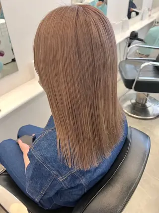 ロング カラー NANO/ ブリーチ×レイヤーのヘアスタイル