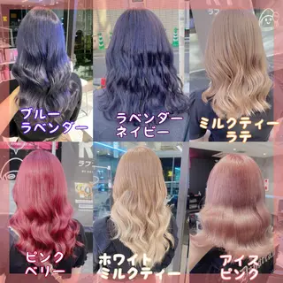 ロング カラー ヘアアレンジ メンズ キッズ ブリーチの髪様 MASATOのヘアスタイル