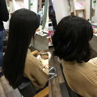ロング BOBシークレット じょうじ⭐️のヘアスタイル