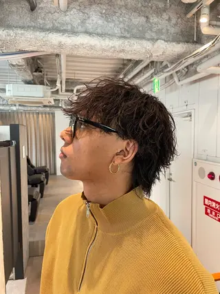 ミディアム パーマ メンズ 🔱メンズパーマ特化 🔱山下和輝のヘアスタイル