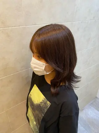 ミディアム カラー 【髪質改善 艶髪】 布川 莉穂のヘアスタイル