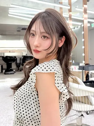 ロング 大宮🤍縮毛矯正 レイヤー🪽なるのヘアスタイル