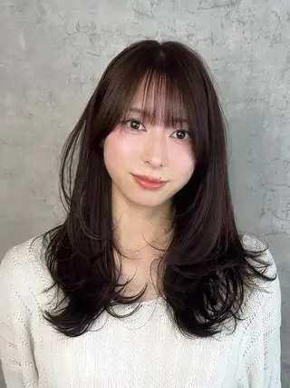 ミディアム トレンド韓国レイヤー 🇰🇷のんのヘアスタイル