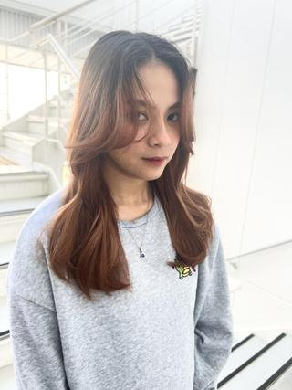 セミロング カラー 初めてでも安心🌟 newi町田✂のヘアスタイル