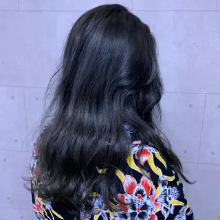 ロング カラー 檜皮 夢子のヘアスタイル